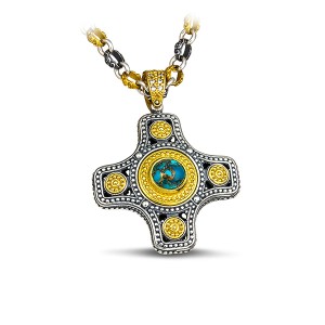 Μενταγιόν 925 με Πέτρες Ημιπολύτιμες Πέτρες 