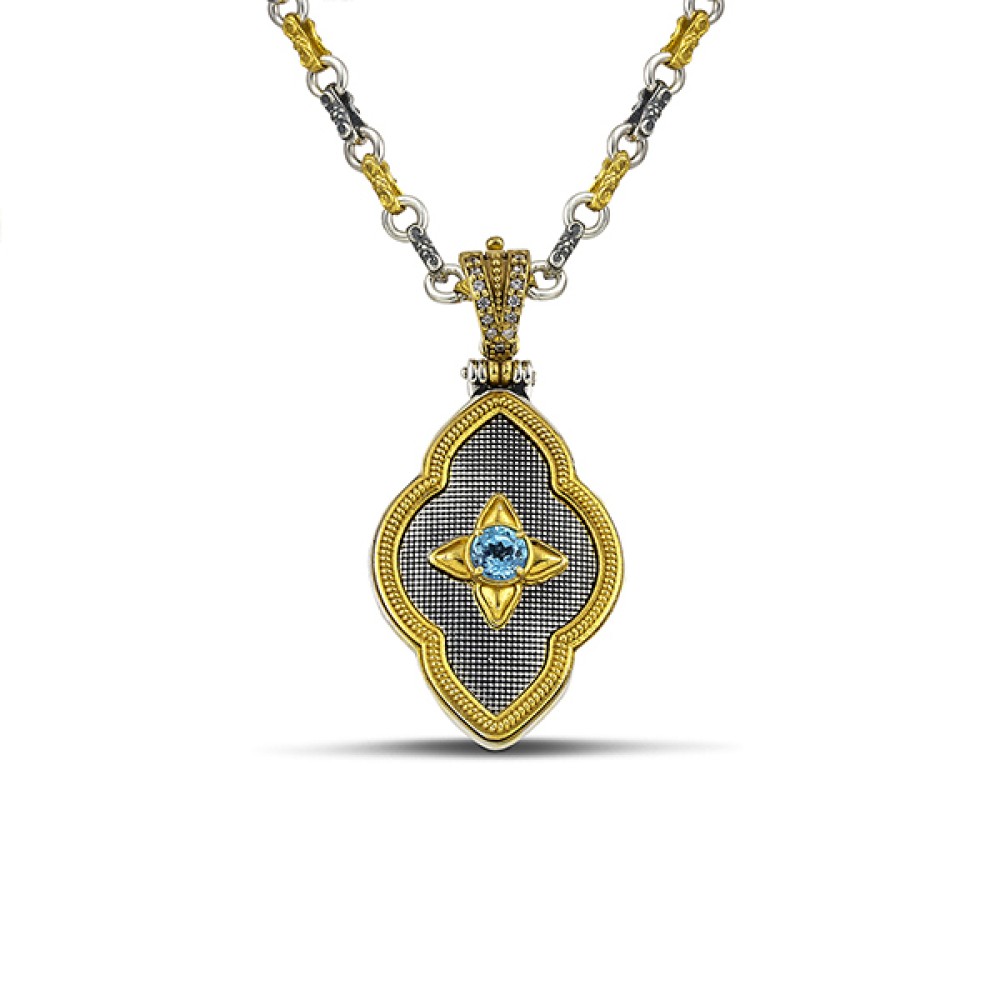 Μενταγιόν 925 με Ημιπολύτιμες Πέτρες