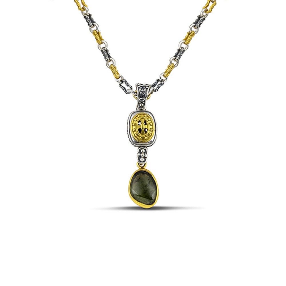 Ασημένιο Μενταγιόν με Ημιπολύτιμους Λίθους από τον Dimitrios Exclusive