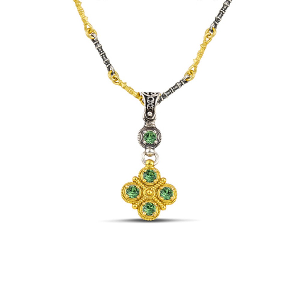 Ασημένιο Μενταγιόν με Κρυστάλλους Swarovski από τον Dimitrios Exclusive