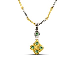 Ασημένιο Μενταγιόν με Κρυστάλλους Swarovski από τον Dimitrios Exclusive