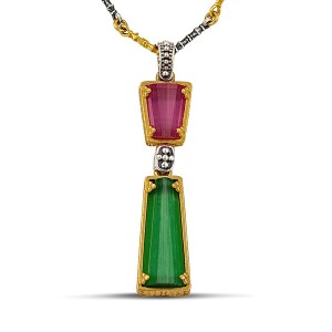 ΜΕΝΤΑΓΙΟΝ 925 ΜΕ CAT EYE ΠΕΤΡΕΣ