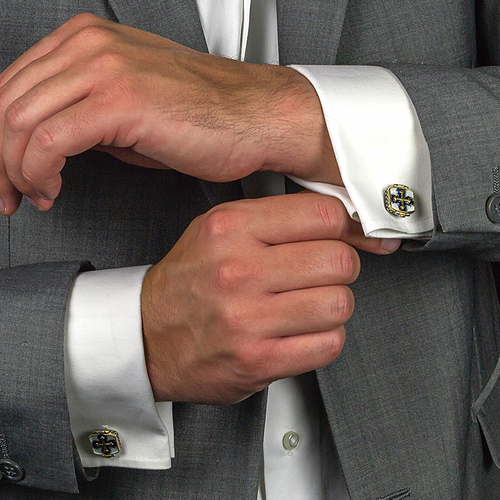 Μανικετόκουμπα με Σμάλτο 